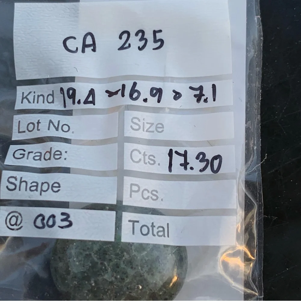 17.20 Carats Natural African Green Galaxy Quartz